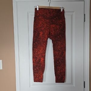 Lululemon Athletica Fiery Red Leggings